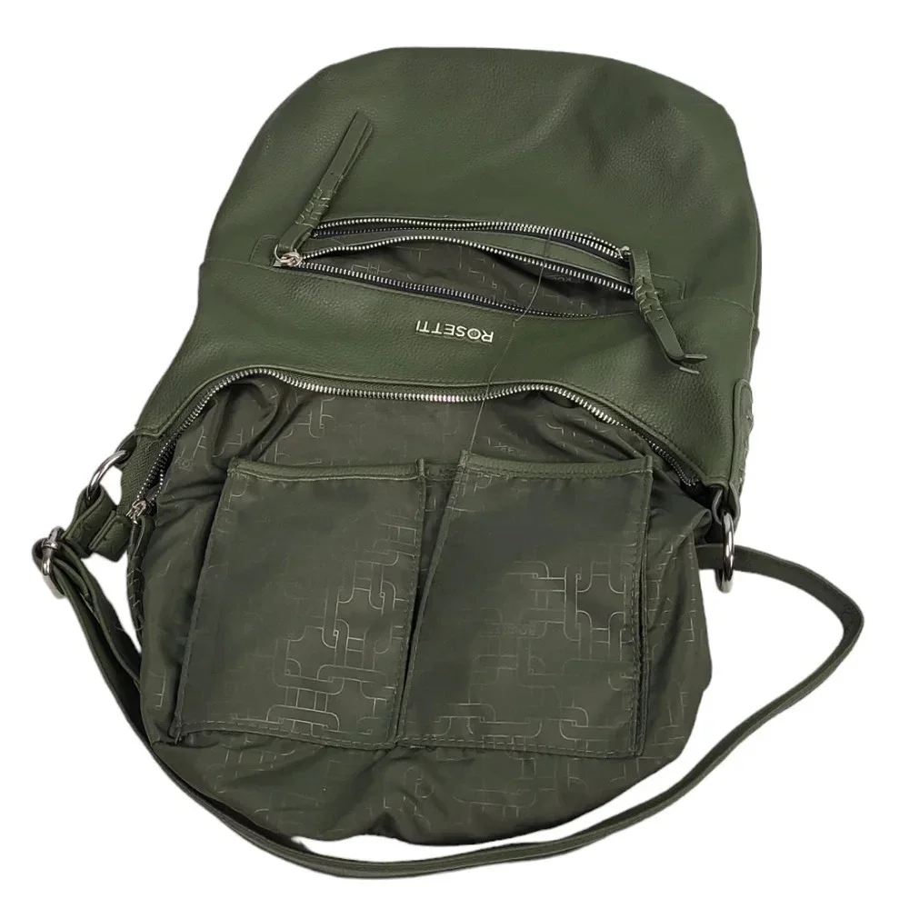 Rosetti London Green Crossbody Hobo Bag